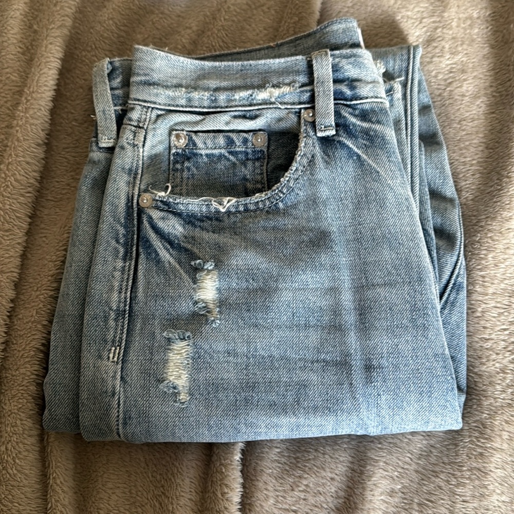 Pistola Jeans size 27 mid rise some distressing. straight jean